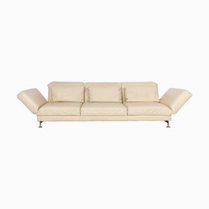 Moule 3-Seater Sofa in Beige Leather from Brühl