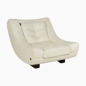 Poltrona in pelle color crema di Nieri