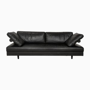 Black Leather 3-Seater Sofa from B&B Italia / C&B Italia