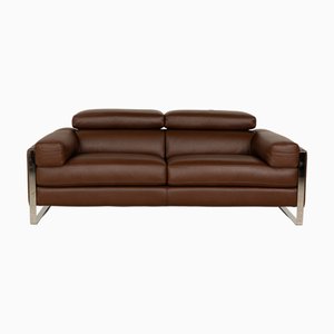 Romeo 3-Seater Sofa in Brown Leather from Calia