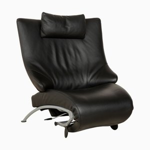 Solo 699 Armchair in Black Leather from WK Wohnen