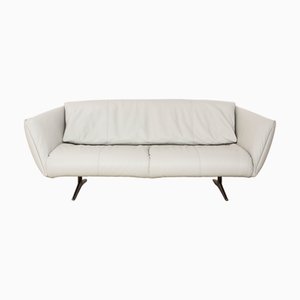 Divano a tre posti Bundle in pelle grigio chiaro di Walter Knoll / Wilhelm Knoll