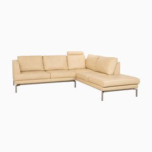 Good Time Corner Sofa in Beige Leather from Walter Knoll / Wilhelm Knoll