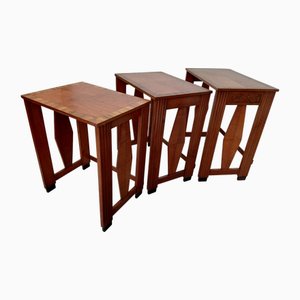 Art Deco Nesting Tables, 1930s, Set of 3