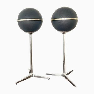 Altoparlanti sferici Audiorama 7000/8000 vintage di Grundig, Germania, anni '70, set di 2