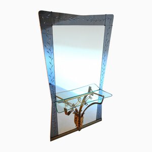 Mid-Century Italian Model 2637 Hallway Mirror by Pier Luigi Colli for Cristal Art, 1950s