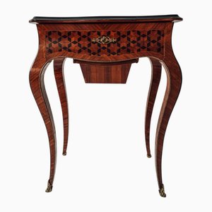 Louis XV / Louis-Philippe Intarsien Frisiertisch, 1850-1900