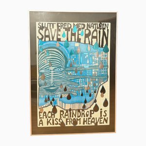 Save the Rain Poster von Friedensreich Hundertwasser, Österreich / Schweiz, 1980er