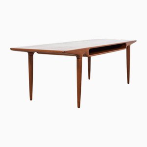 Dänischer Rechteckiger Vintage Couchtisch aus Teak von Johannes Andersen für Silkeborg, 1960er