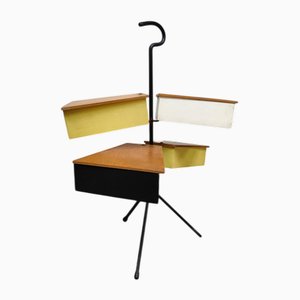 Caja de costura de almacenamiento vintage de Joos Teders para Metalux, años 50