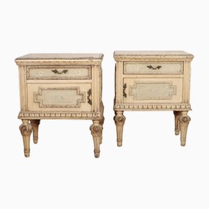 Italian Bedside Cabinets, 1890s, Set of 2