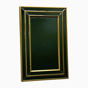 Mid-Century Modern Mirror with Layered Brass Frame, 1980s