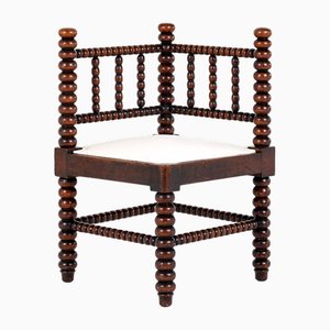 Sedia ad angolo Bobbin in quercia