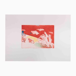 Sandro Chia, Swimmers, Etching, 1990s