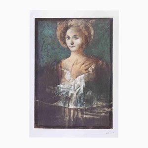 Alessandro Kokocinski, Renaissance Woman, Lithograph, 1990s