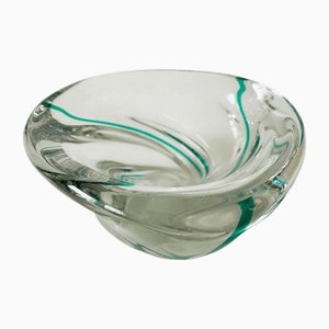 Vintage Glass Bowl by Max Verboeket for Maastricht Kristalunie, 1950s