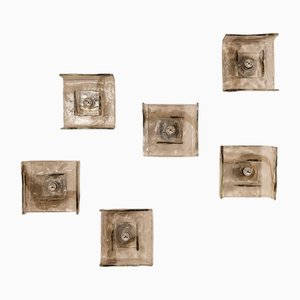 LP257 Wall Lamps by Carlo Nason for Mazzega, Italy, 1970s, Set of 6