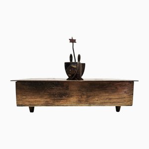 Industrial Patinated Copper Box, 1970s