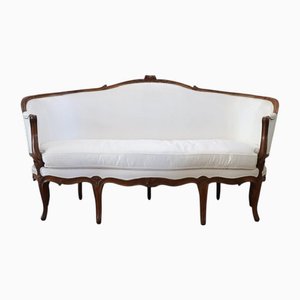Antikes Sofa aus Nussholz, Ende 1800