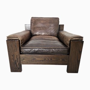 Brutalist Armchair by Harry de Groot for Leolux, 1970s