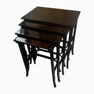 Model Number 10 Nesting Tables by Michael Thonet for Gebrüder Thonet, Vienna, Austria, 1890s, Set of 4