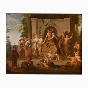 Jean Jacques Spoede, Triomphe de Bacchus, 1730, Huile sur Toile, Encadrée