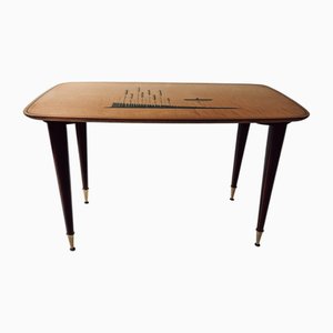 Mid-Century Coffee Table with Wooden Top, 1960s