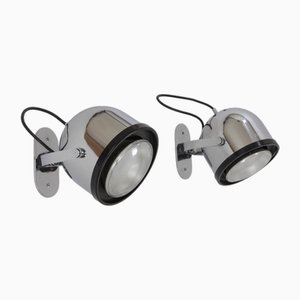 Wall Lamps by Gae Aulenti and Livio Castiglioni for Stilnovo, 1970s, Set of 2