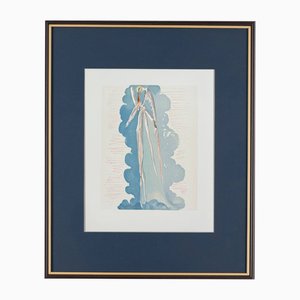 Salvador Dali, The Paradise, Canto 22: The Angel of the Seventh Sphere, 1960, Woodcut Print