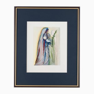 Salvador Dali, The Paradise, Canto 31: The Archangel Gabriel, 1960, Woodcut Print