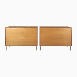 Credenze Mid-Century moderne con portadocumenti, anni '50, set di 2