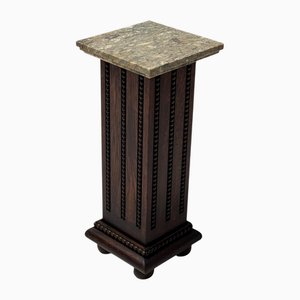 Pedestal francés Art Déco con tablero de mármol, años 30