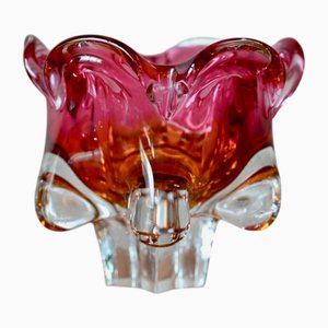 Large Bohemian Glass Bowl attributed to Josef Hospodka for Chribska, 1960s