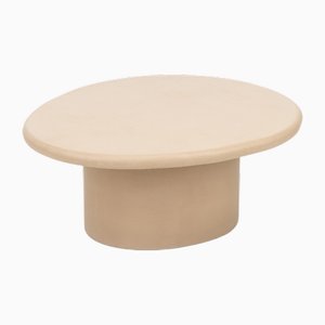 Mesa de centro Sami de yeso natural orgánico de Isabelle Beaumont para Atelier BB