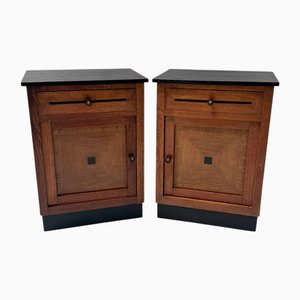 Art Deco Nightstands, 1920s, Set of 2