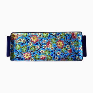 Enamel Ceramic Plate from Longwy, 1920s