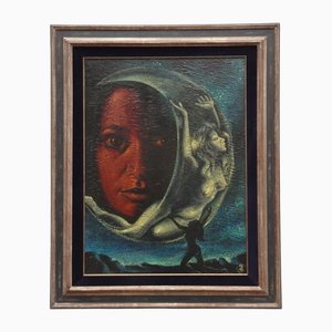 Robert Bergmans, 1970s, Oil on Panel, Framed