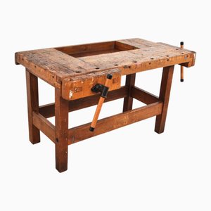 Établi de Menuisier Vintage en Hêtre de Nooitgedagt, 1950s