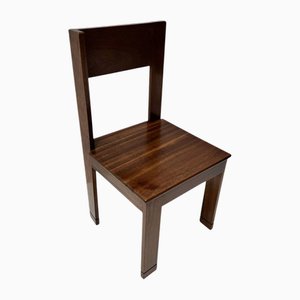 Art Deco Modernist Side Chair by J.A. Muntendam for L.O.V. Oosterbeek, 1920s