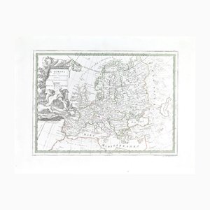 Giovanni Maria Cassini, Map of Europe, Etching