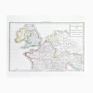 Karte des westlichen Teils des Römischen Reiches von Jean-Baptiste Bourguignon d'Anville