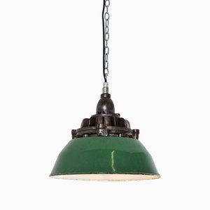 Tall Explosion Proof Factory Hanging Light, 1950s