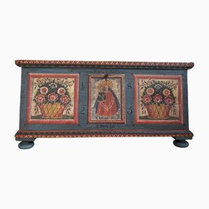 Rustic Hand-Painted Mariazell Chest