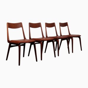 Boomerang Dining Chairs in Teak by Alfred Christensen, 1960s, Set of 4