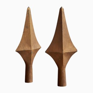 Accessori antichi dipinti in oro, XIX secolo, set di 2