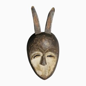 Traditional Kéwélé Mask in Patinated Wood