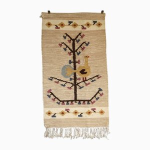 Decorazione da parete con uccello e albero della vita, anni '50