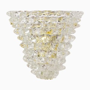Italian Rostrated Murano Crystal Wall Light, 1970s