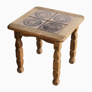 フランス ビンテージ Brutalist Pedestal Low Table Brutalist