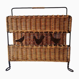 Portariviste vintage in metallo, anni '70